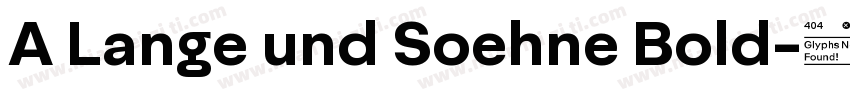 A Lange und Soehne Bold字体转换